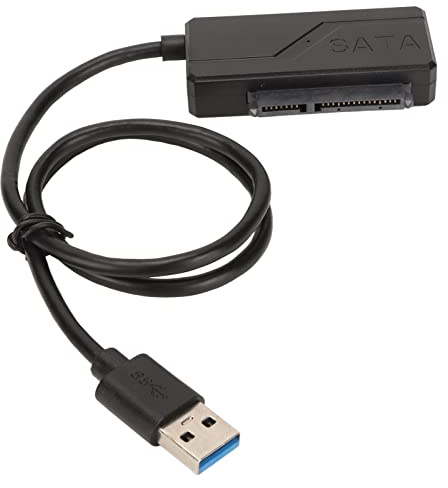 Aeun Convertidor USB 3.0 a SATA, Plug and Play USB 3.0 a SATA Cable Adaptador de Disco Duro de 5 Gbps para Disco Duro SSD de 2,5 y 3,5 Pulgadas