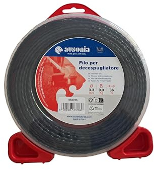 AUSONIA - Filo per decespugliatore Thunder elicoidale da 3,3 mm x 36 m