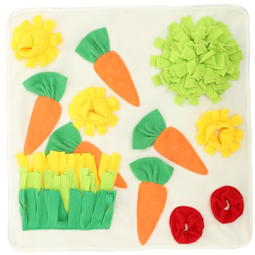 INOOMP Snuffle Mat Für Kaninchen Und Hamster Futtersuchmatte Für Hasen Und Meerschweinchen Langsamfütterungsmatte Mit Rutschfestem Design Und Einfacher Reinigung