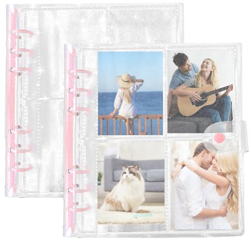 Sammelalbum Karten, Photocard Binder, 3 Zoll 200 Taschen Tragbares Fotoalbum Fotokarten Ordner Kpop Transparent Und Taschen Foto Seiten Ringbuch Abdeckung Für Visitenkarten Postkarten Bilder