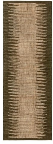 benuta Pure Juteläufer Tulsi - Grün 70x200 cm - Sisal/Jute - Läufer & im Style: Vintage, Ethno-Style, Retro - Pflegeleicht für Wohnzimmer Schlafzimmer