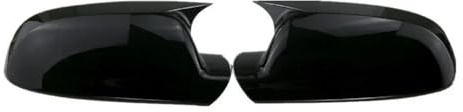 Auto Spiegelkappen,Auto Rückspiegel Kappe Passend for Audi A3 8P A4 A5 Auto Rückspiegel Seitenspiegel Abdeckung Flügelkappe Außentür Gehäuse Schale Trim(Type B Black)
