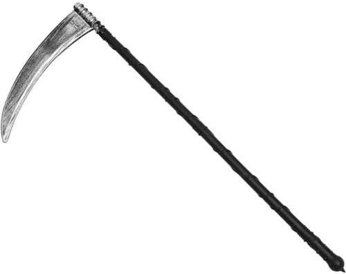 Homoyoyo Simulated Death Scythe Halloween Prop Removable Sickle for Cosplay Costume Parties and Stage and Realistic Design for Boys and Girls and Adults