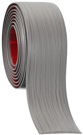 PATIKIL Self Adhesive Floor Transition Strip 50 mm x 2 Meters, Vinyl Laminate Floor Flat Divider for Joining Floor Gaps Doorways Carpet Cover Floor Tiles Gray Wood Grain