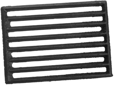 Anneome High-temperature Resistant Rectangular Firewood Grate Thickened Metal Fireplace Grate for Camping Bbq with Strong Load Capacity and Versatile Use for Logs and Coals