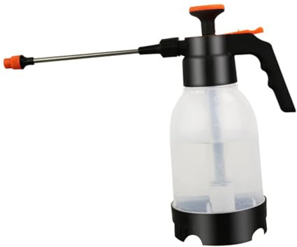 SUPVOX Bollitore Spray Manuale per Annaffiare Fiori 12L Trasparente in Plastica Leggera Spruzzatore a Pressione Arancione per Giardinaggio Domestico