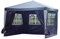 Kronenburg Pavillon wasserdicht PE Gartenzelt mit 4 Seitenteilen in Blau - Steckpavillon - Farb- und Modellwahl