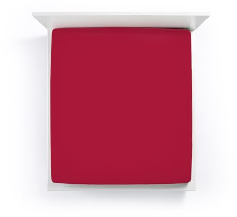 Formesse Bella Donna Jersey Spannbetttuch, Größe:180x200-200x220 cm;Farbe:0188 Carminrot