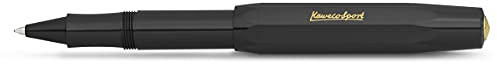 Kaweco CLASSIC SPORT Rollerball Black I Gel- / Kugelschreiber aus hochwertigem Kunststoff mit Keramikkugel I Klassischer Kuli in Schwarz I 13 g Tintenroller mit 0.7 mm Mine I Gelroller 13,5 cm