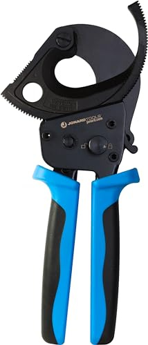 Jonard Tools RC-600 Kabelschneider mit Ratsche für Edelstahl, schneidet Kupfer- und Aluminiumkabel mit einem Durchmesser von bis zu 1 3/4 Zoll.