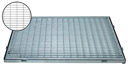 ACO Schuhabstreifer Gitterrost mit Zarge MW 30/10 Eingangsrost Normrost Abstreifer Rost, Größe:100 x 25 cm