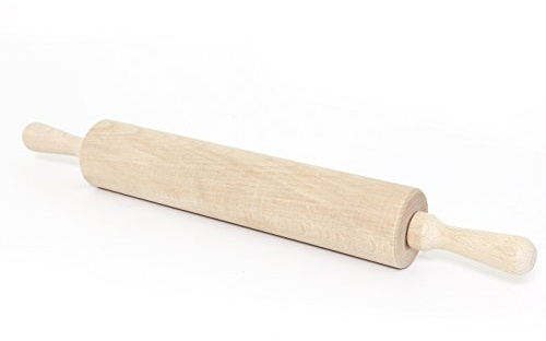 Holzfee Teigrolle 48 cm Walze 30 x 6,5 cm Holz Backrolle Nudelholz