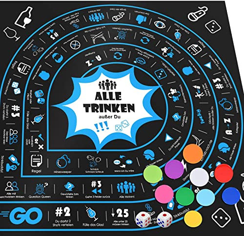 Faburo Brettspiel Partyspiel ab 18, Große Tischspiel Würfelspiel Geschenk Party Spiele Gesellschaftsspiele für Festival, Witziger Spieleabend Partyartikel