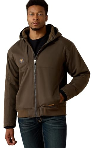 ARIAT Men's Rebar Dura Canvas Zip-Front Work Jacket Loden X-Large