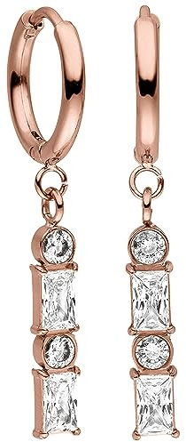 PURELEI® Powder Ohrringe (Roségold) – Damenohrringe aus langlebigem Edelstahl – Wasserfeste Ohrringe Damen – 1,4 cm Durchmesser – Modeschmuck für deinen individuellen Look