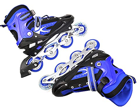 Verstellbare Inline-Skates mit leuchtenden Rädern für Kinder und Erwachsene, für Mädchen und Jungen, Männer und Frauen