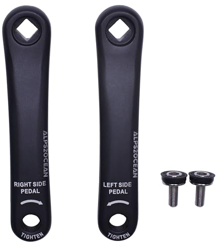 Alps2Ocean Bike Crank Arms,89MM/102MM/114MM/127MM/140MM/152MM/160MM/165MM/170MM/175MM Available in Diamond Hole Bike Crank Arm for Ebike