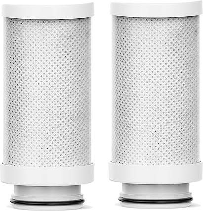 XNTONG - cartouche filtre eau, filtre charbon eau, filtre à bloc de carbone, système de filtration du robinet, filtre à charbon actif (2 cartouches charbon filtre eau)
