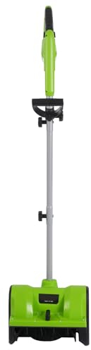 3500RPM Elektrische Schneekehrmaschine YUNRUX Kabelantriebe Schneefräse arbeitsräume 30x15cm Schneeschieber mit Kabel Wurfweite 8m Schnee Kehrmaschine Handkehrmaschine