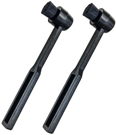 2 Pack Turntable Stylus Cleaning Brush, Anti-static Carbon-fiber Vinyl Record Stylus Cleaner Brush to Remove Dirt and Dust for Record Needle Stylus