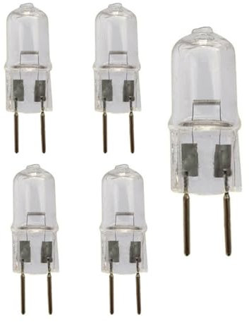 UGEFKMQ Bombilla G6.35 Halogena 12V 75W GY6.35 Bi Pin T4 Bombilla Halógena Bombilla Mecánica 5Pc 75W