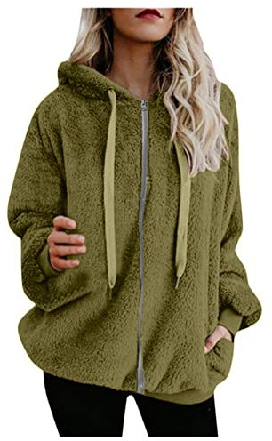 Lxitoler Reitjacke Winter Damen teddymantel Damen Pulli mit katzentasche Sherpa Jacke Damen Sherpa Jacke Herren Teddy Fleece Jacke Damen Damen Fleece Pullover Dicke Fleecejacke Damen
