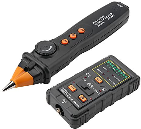 Localizzatore di Cavi di Rete, Tracciatore di RJ45 RJ11, Funzione di Ricerca, Rilevamento di, per Alimentazione, Test di Circuiti, Monitoraggio