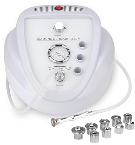 GHWMYD Dispositivo Profesional de Dermoabrasión, succión 65 - 68 cmhg | equipo profesional de pelado microcristalino, equipo de cuidado facial doméstico