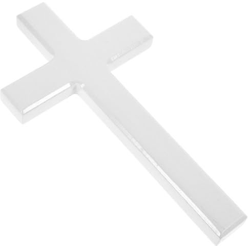 Yardwe Wandkreuz Weiß Holzkreuz Für Wand Wanddekor