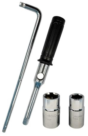 Salyeeluly Clé À Roue, Démonte Écrous de Roue Robustes, Poignée Antidérapante Réductrice d'Effort pour Garage Camion Dépannage