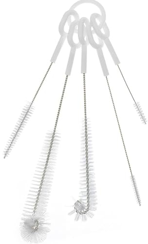 5 Pcs Bottle Brush Set – Straw Cleaner Brushes for Baby Bottles & Narrow Neck Bottles – Pipe Cleaners for Teapot Spouts & Drinking Straws