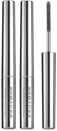 Facelove IronEye Mascara, Natürliche, verlängernde und pflegende Mascara, 3D Curling Wimperntusche, Borstenlose Metallwimpernbürste, Wasserdicht & langanhaltend (Schwarz(2PCS))