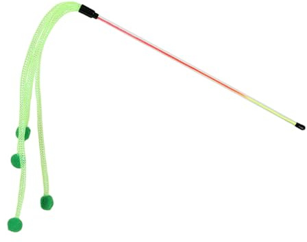 Interactive Wand - Teleskopisk fjäderteaser med klockor, miljövänlig kattfiskespö för lek mental stimulans | Kattunge vuxen katt underhållning för, motion roliga Bo