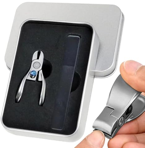 Nagelklippare med extra öppning, extra nagelklippare med bred käftöppning för tjocka ergonomiska tjocka nagelspetsar för män och kvinnor, inåtväxande naglar, su nagelklippare