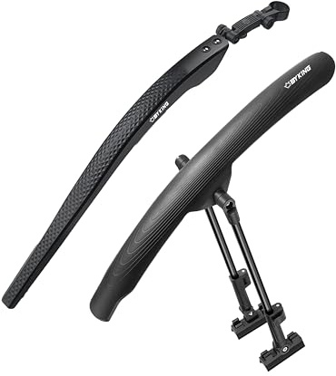 Byking Bike Mudguard, Bicycle Mudguard Road Bike and Gravel Bike, Adjustable Front and Rear Mud Guards Set For 700c Wheels. Strong Cycle Mudguards For Bikes.