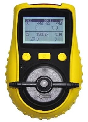Portable Gas Detector Wireless CO O2 H2S EX(LEL) Multi 4 In 1 Gas Detector Machine With Large LCD Quick Detection