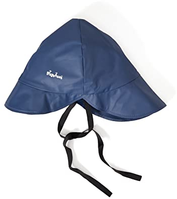 Playshoes Unisex Regen-mütze Gefüttert Wind- Und Wasserdichter Regenhut Regenbekleidung, Marine Baumwollfutter, 53 EU