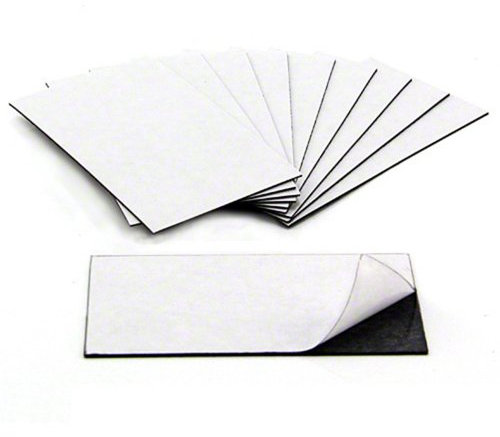 MagFlex® Standard Self Adhesive Business Card Magnet for Fridge, Kitchen, Office, Filing Cabinet and Noticeboard - 89mm Long x 51mm Wide - 10 Sheets