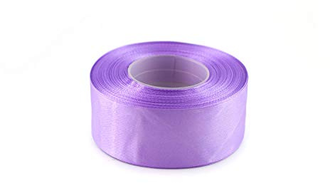 Creativery 32m Satinband 38mm (121 Flieder) // Schleifenband einseitiges Hochzeit Taufe Deko Band Dekoband Geschenkband 40mm 4cm