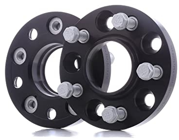 H&R Set des espaceurs de roues Système-DRA 40mm par essieu - Cartouche de boulon 5x120 - Moyeu 72,5mm - Taille de boulon M12x1,5 - compatible avec BMW - Noir