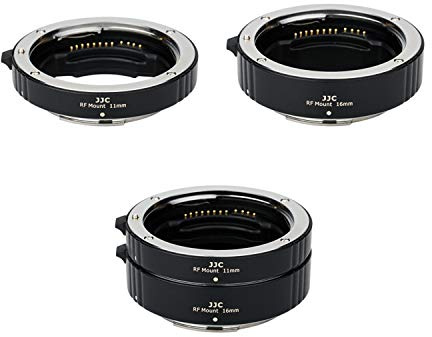 JJC RF Mount Auto Focus Macro Extension Tube Ring Set for Canon EOS R R1 R3 R5 Mark II R6 Mark III II R7 R8 R10 R50 RP R100 Mirrorless Camera & Canon RF Mount Lens for Macro Photography