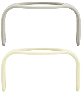 MAM Hold My Bottle Day & Night Glow in The Dark Handles, Non-Slip and Ergonomic, Compatible with MAM, for Babies from 0 Months, Beige and Neutral, Pack of 2