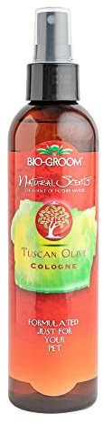 Bio-groom - Natural Scents Tuscan Olive Perro Perfume - Lujoso perfume para perros - Con las mejores fragancias - Para entre baños - 236 ml