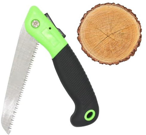 Seghetto Pieghevole da Potatura Giardino,Seghe da Potatura,Sega da Potatura Pieghevole,Professionale Sega a Mano Pieghevole,Premium Sega da Potatura,Per Giardino,Campeggio,Tree Trimming,Caccia e Altro