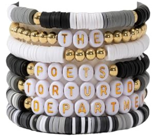 XioBingYou Ensemble de bracelets mélangés et assortis - Album Tour Folklore Réputation Amitié Musicien Cadeau pour amoureux et fans