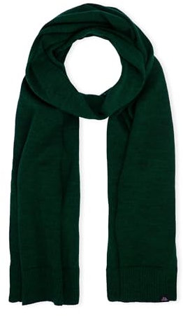 DANISH ENDURANCE Merinowolle Schal, Premium Qualität, Merino Winterschal, Warmes Halstuch, Thermo-Schal, Weich & Warm, Unisex, für Damen & Herren, Dunkelgrün, Einheitsgröße