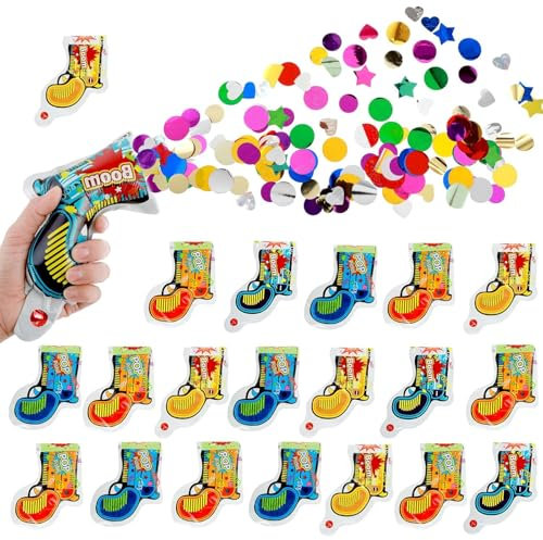 20 Pezzi Spara Coriandoli,Cannone Spara Coriandoli Sparacoriandoli Lanciatore di Coriandoli Coriandoli Laurea Festoni Laurea Spara Coriandoli Matrimonio Coriandoli Colorati Lucidi