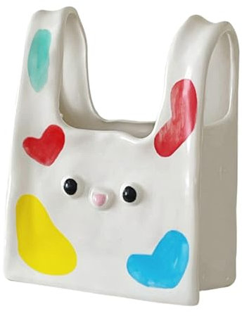 Alipis Vaso Decorativo Forma Di Coniglio in Vaso Per Fiori Centrotavola Per Fiori Pasquale