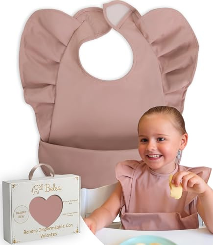 Baberos Bebe Impermeables Sin Mangas BLW 6 Meses a 5 Años Niña sin BPA