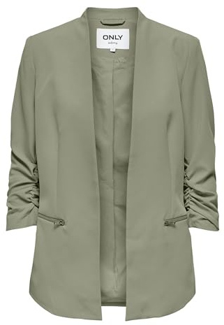 ONLY Onlberry Blazer CC TLR 3/4 Zip, thé, 44 Femmes